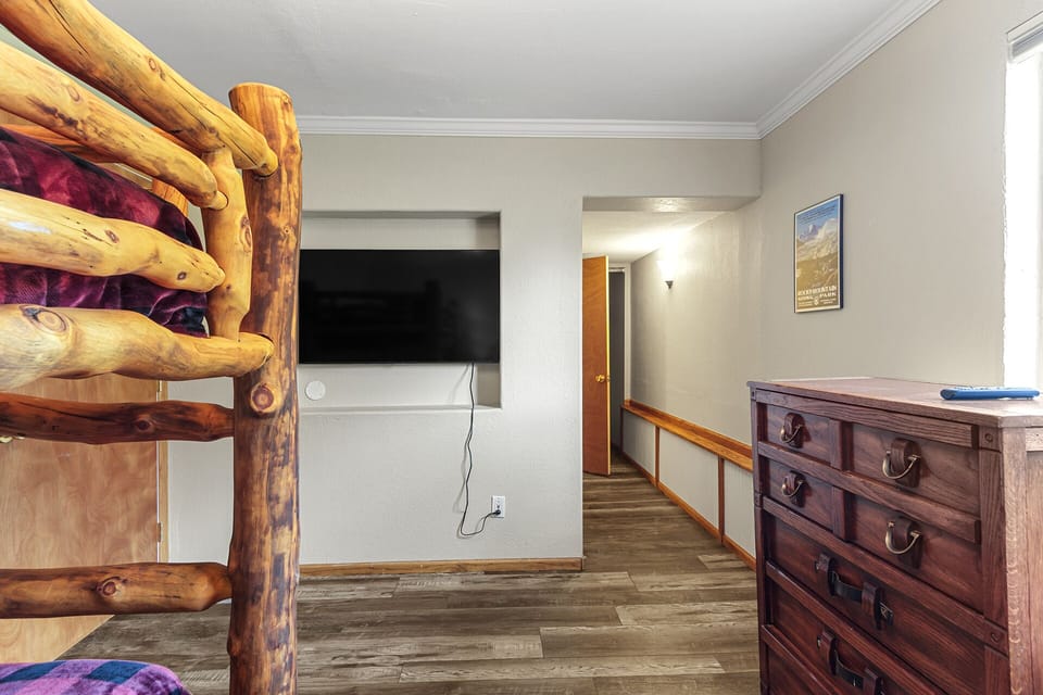 1st Floor- Fourth Bedroom with Flat Screen TV