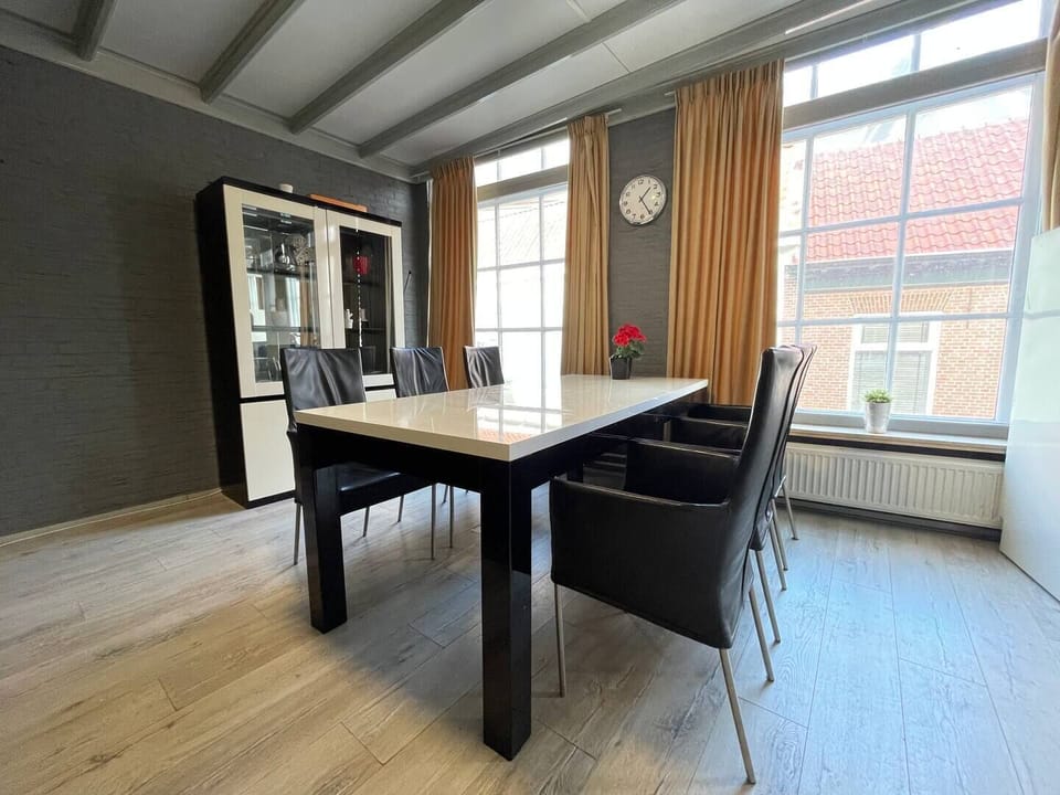 Our dining area is a welcoming space, perfect for family dinners or a relaxing breakfast to start your day