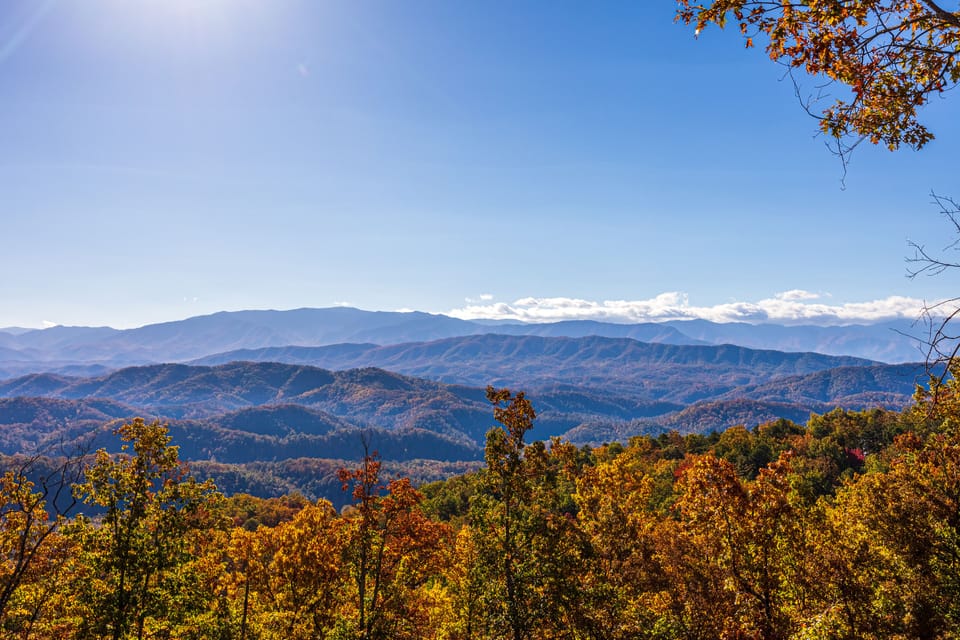 View from porch of 7 Peaks View