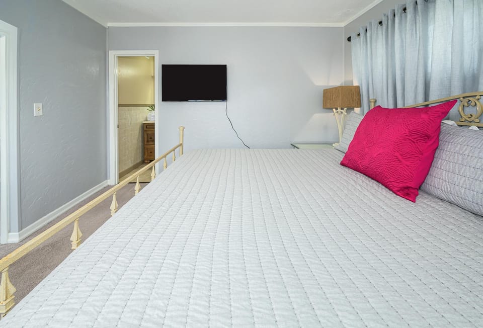 Smart television and full on suite bath!
