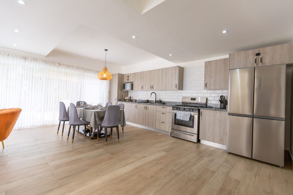 Full kitchen includes washer and dryer, coffee maker, toaster, microwave, etc.