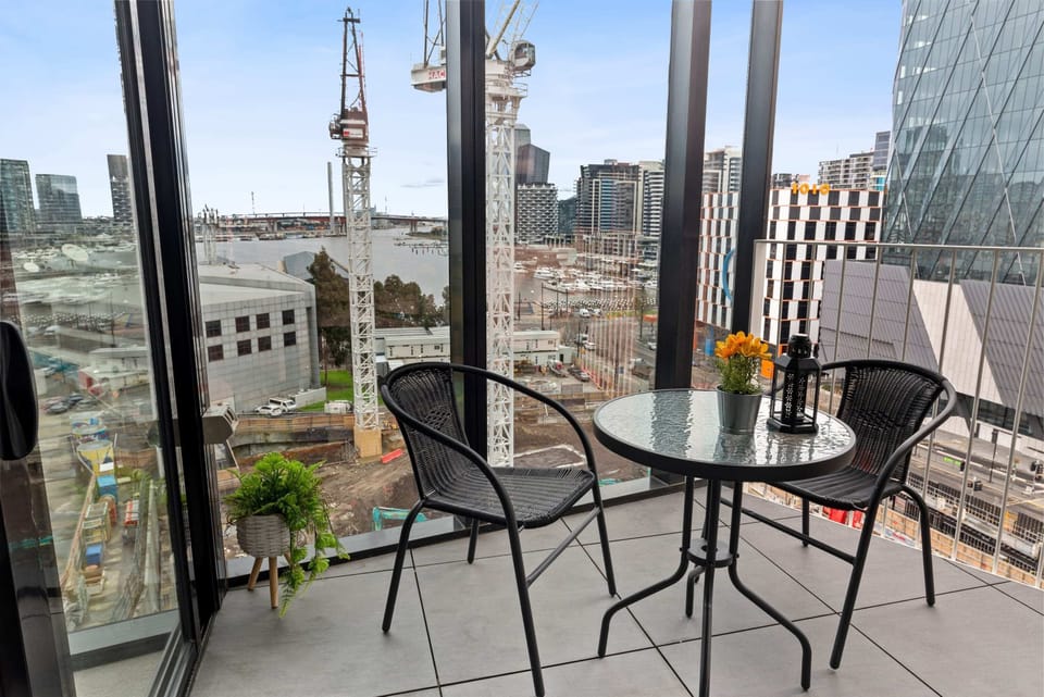 The balcony area.