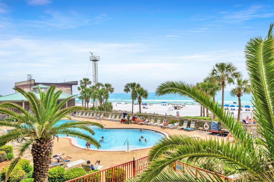 Beachfront pool