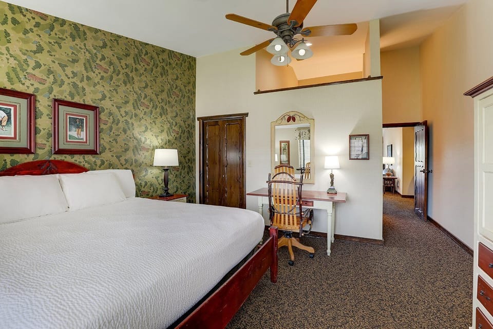 Settle in for restful nights with warm lighting and comfort.