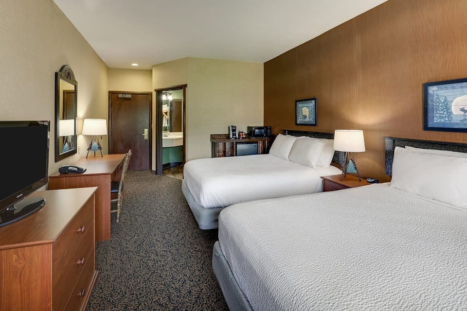 Settle in with two queen beds and plenty of space