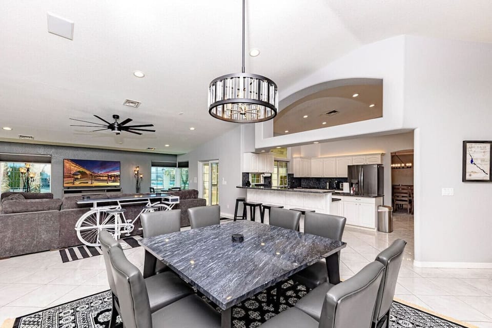 Spacious dining area
