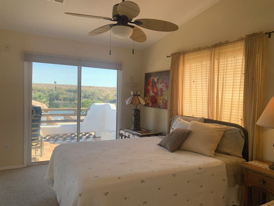 Bedroom with River & Mountain views