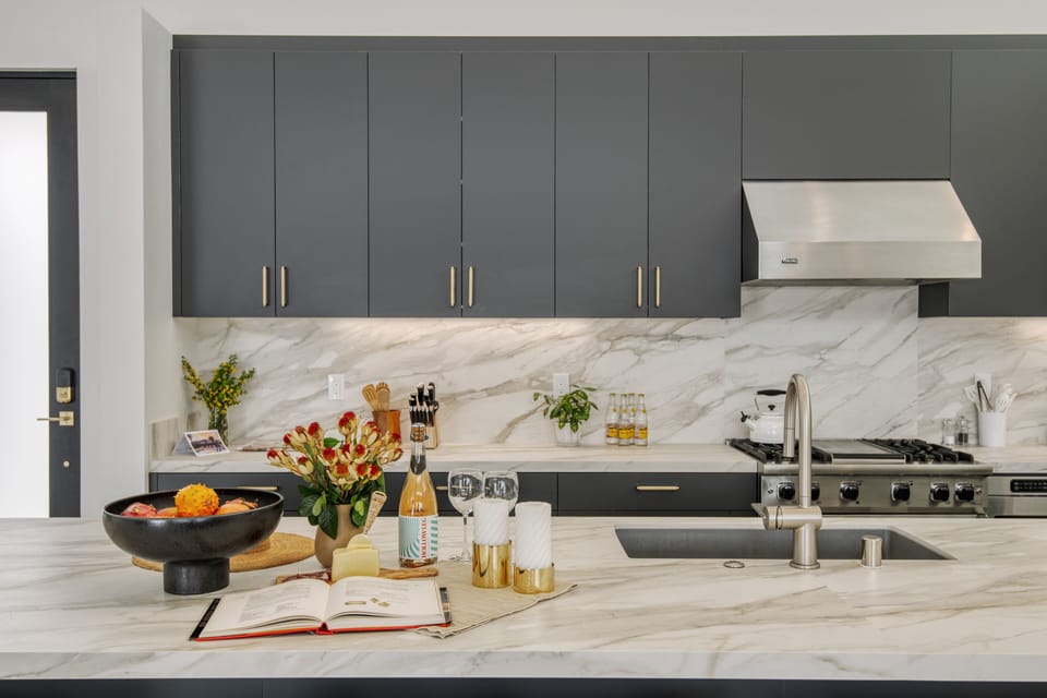 Plenty of counter space.