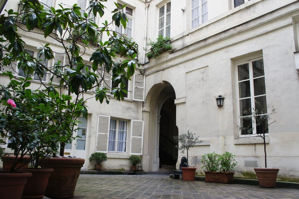 cobbled courtyard