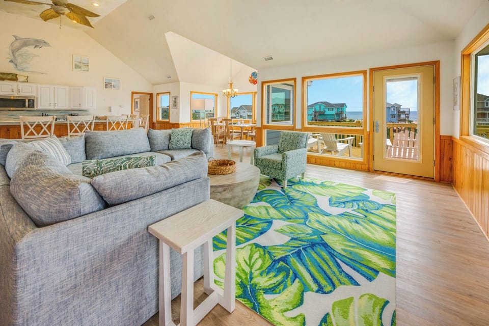Surf or Sound Realty - 1194 - Carolina Girl - Great Room -4
