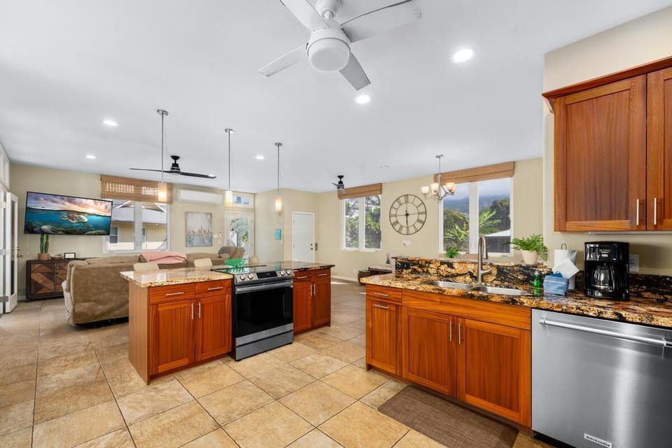 Open kitchen layout