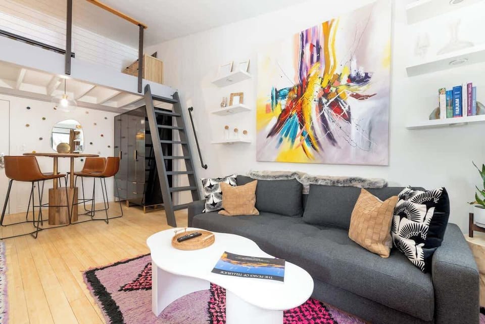 Please note that the sofa bed is a twin size futon sofa bed and not an actual pullout couch bed.