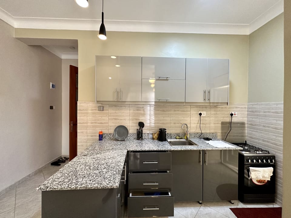 Fridge, oven, stovetop