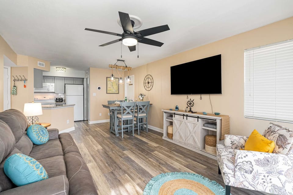 Spacious reclining couch and extra captain's chairs