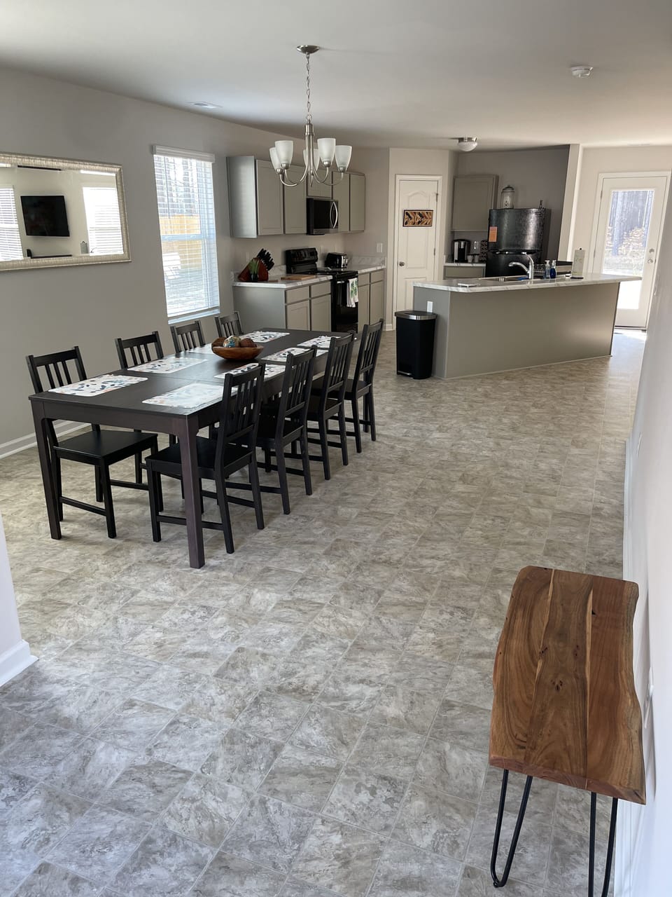 Open concept living/dining/kitchen
