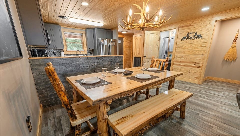 Indoors, Furniture, Table, Hardwood, Architecture