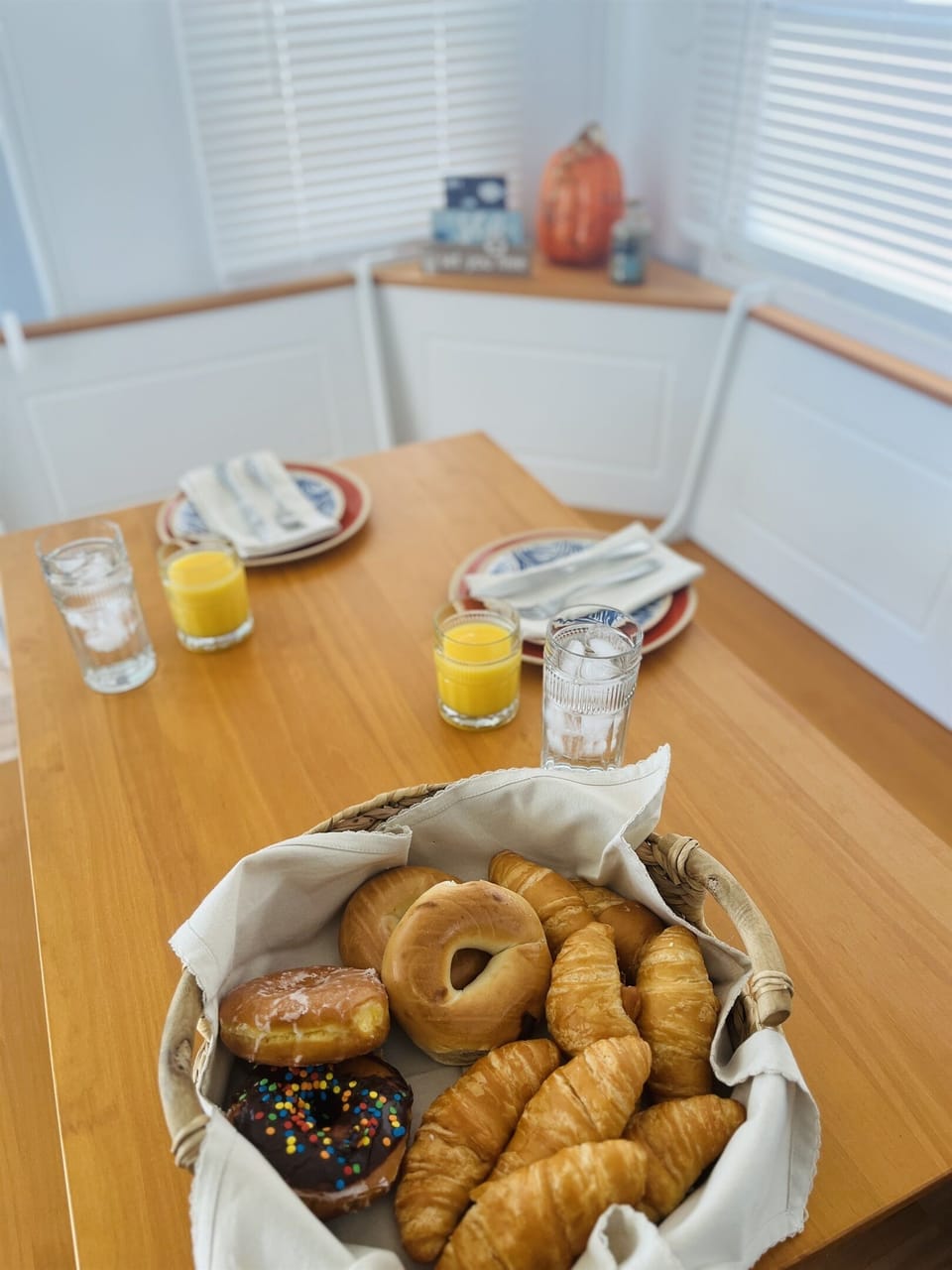 Mornings made better with pastries, fresh juice, and good company.