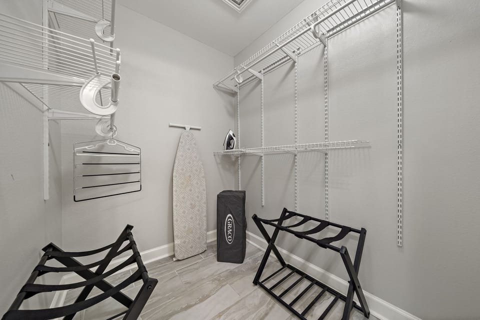 Huge walk-in closet. 