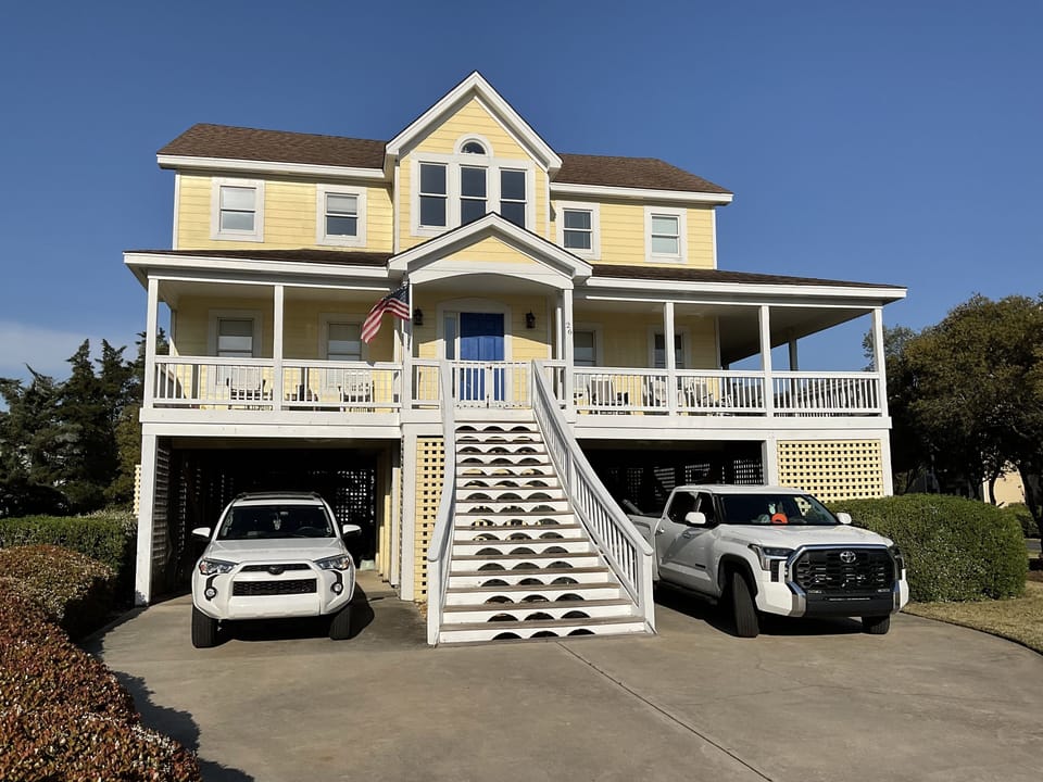 View from driveway