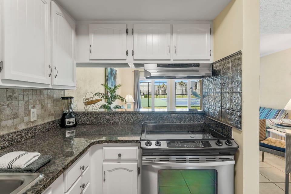 Fully stocked kitchen