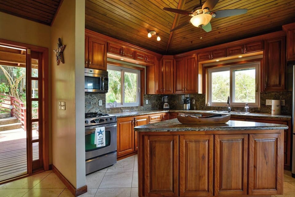 Enter into the kitchen