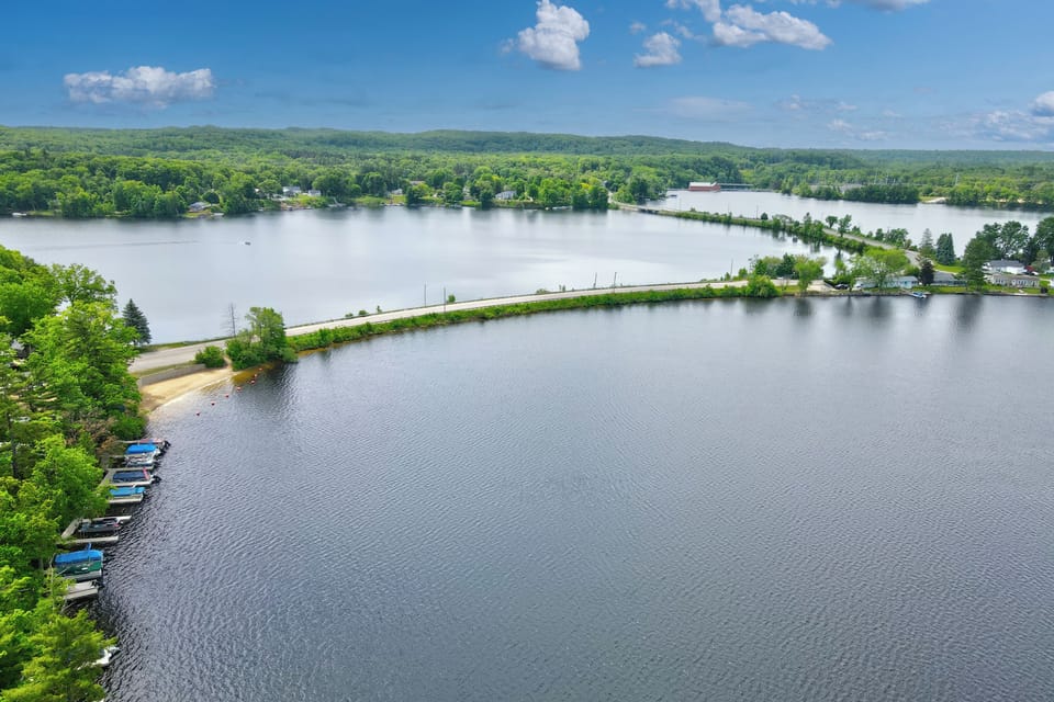 The causeway leading up to The Jetty Upper Rooms