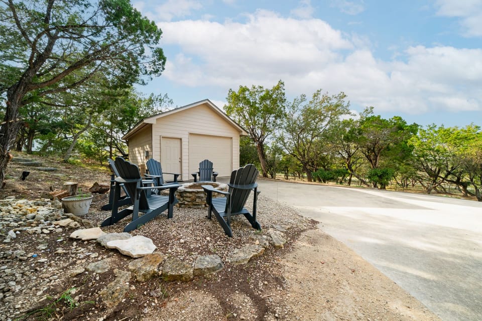 Gather around the cozy fire pit