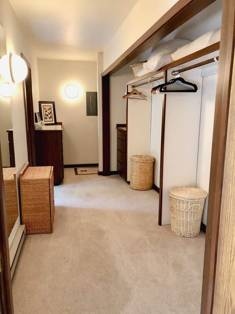 Large closet and storage space for guests