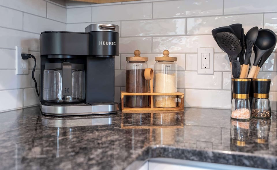 Coffee & tea bar stocked for your mornings