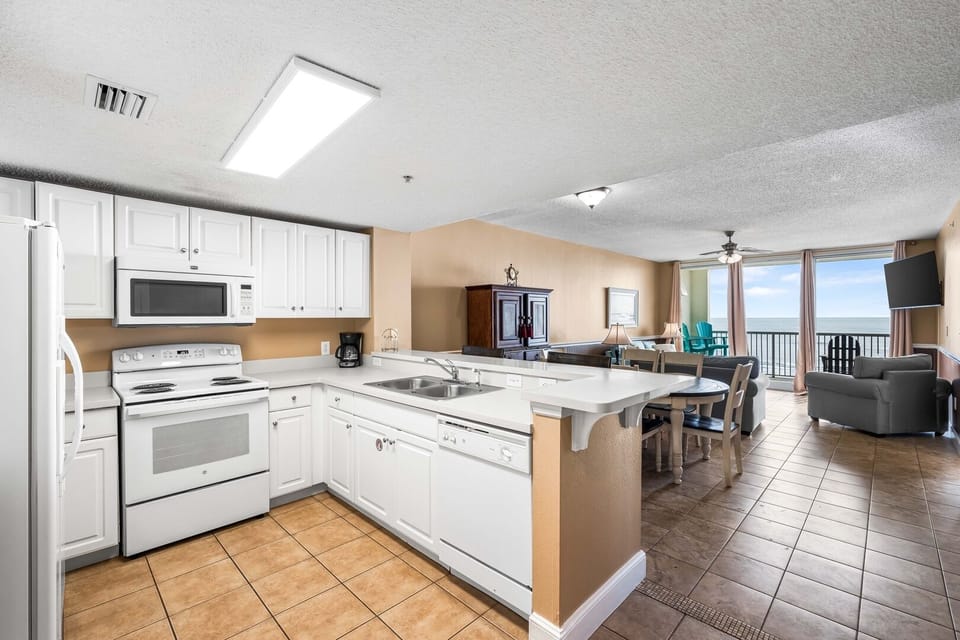Fully stocked kitchen