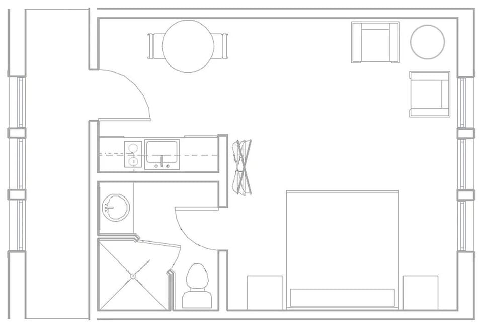 Floor plan of the Napoleon Suite