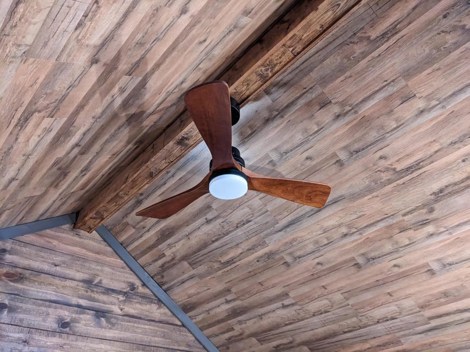 Ceiling fans with LED lighting, Remote control