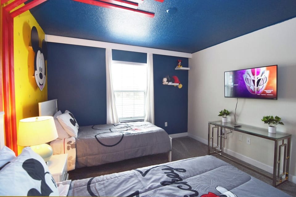 Welcome to the Mouse House! Bedroom 4 is a fun Disney twin room with Smart TV