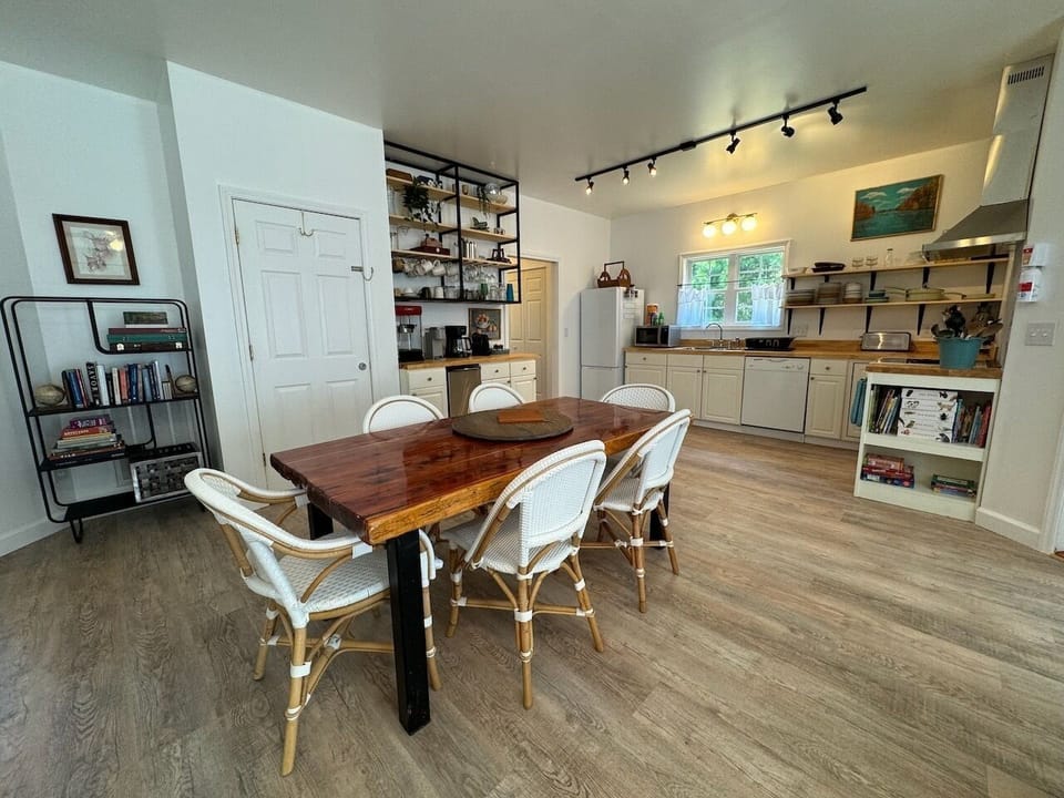 Dining area and kitchen