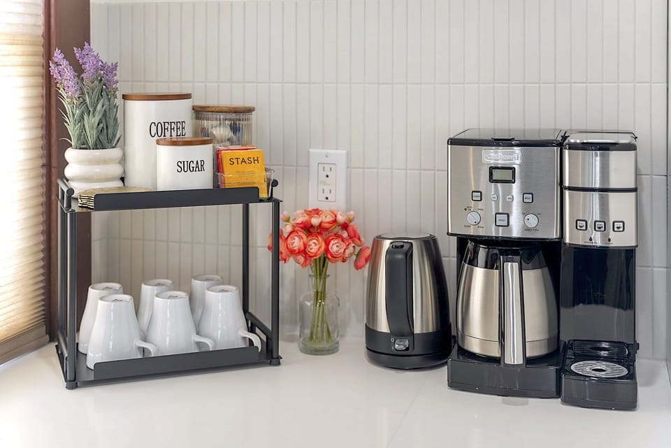 Cuisinart Coffee Station with complementary coffee, tea and sugar