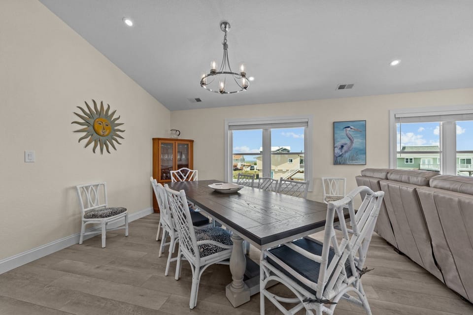 Top-Level Dining Room with Table (seats 12)