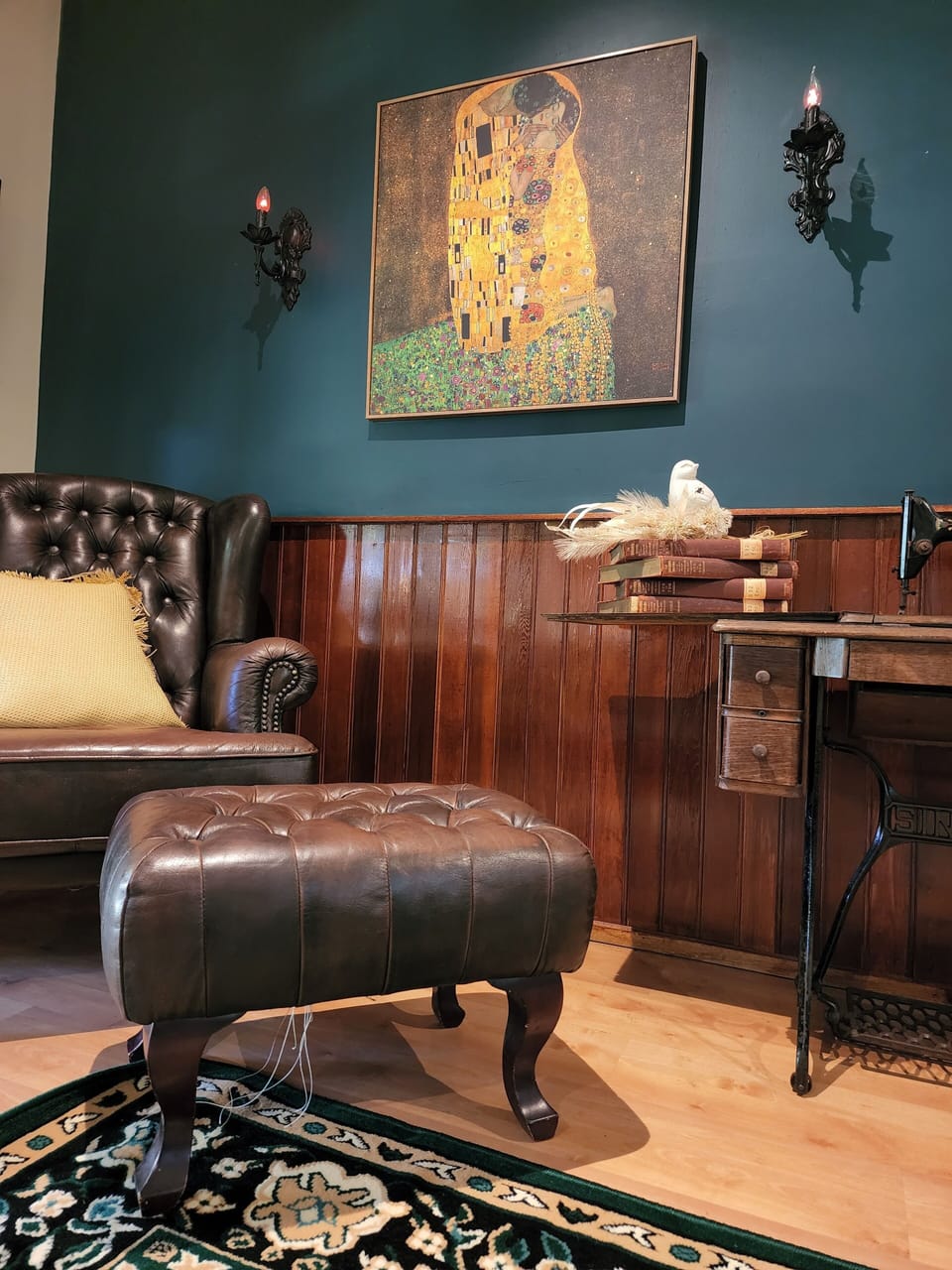 A lovely reading corner 
