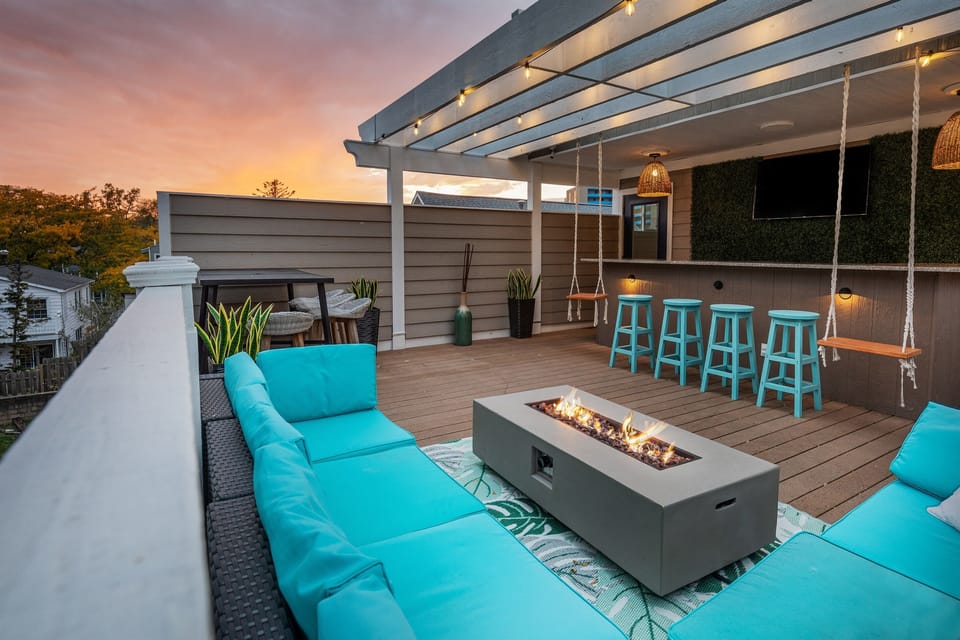 Unwind in Style on the Rooftop Relaxation Deck