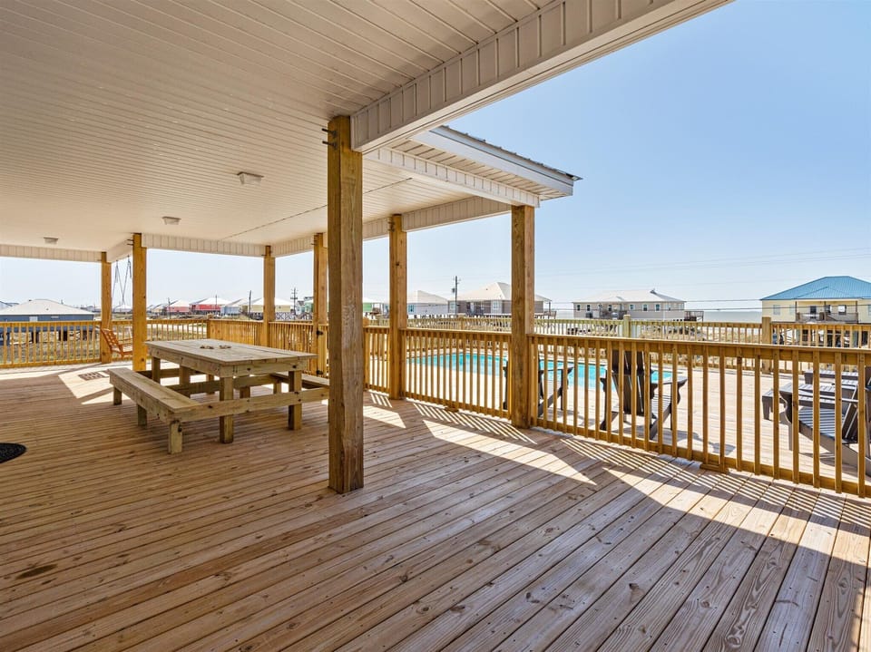021 Purple Paradise Covered Back Porch with Gulf View