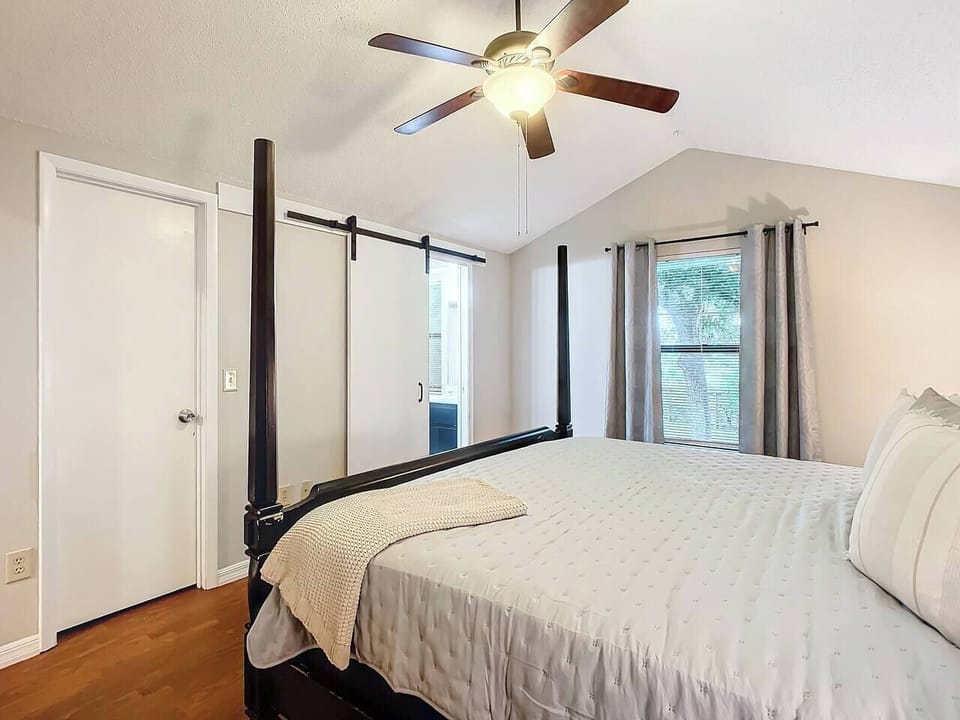 Master bedroom with closet