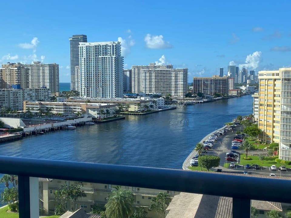view from balcony