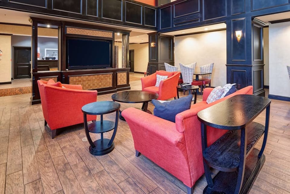 Gather comfortably in the stylish lounge with space to relax.