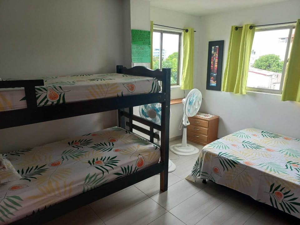 bunks bed and doble bed