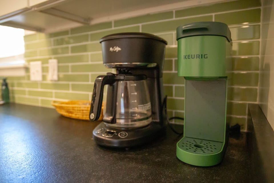Drip coffee maker and Keurig 