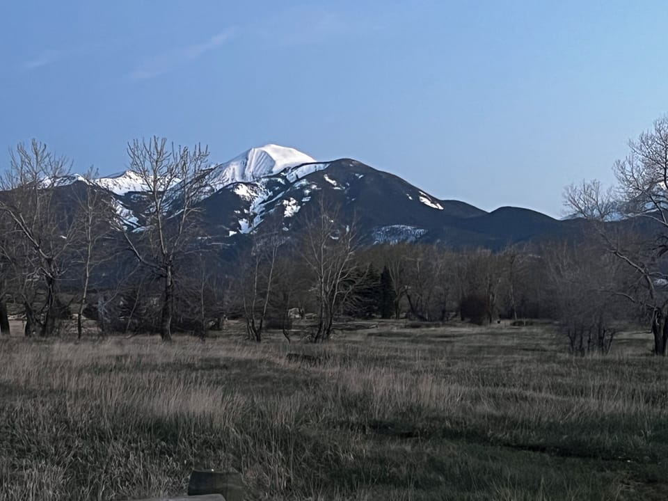 View from front porch and den