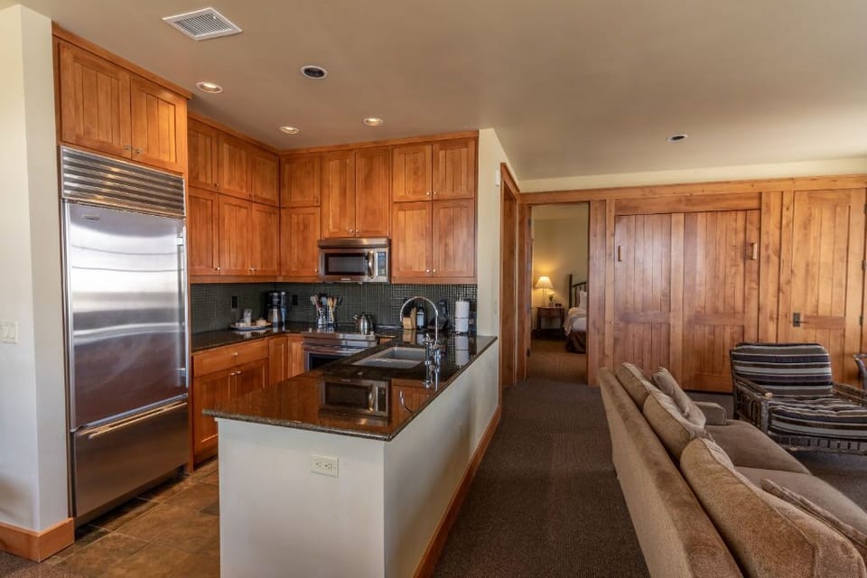 Cozy kitchenette perfect for homemade meals and intimate dinners.