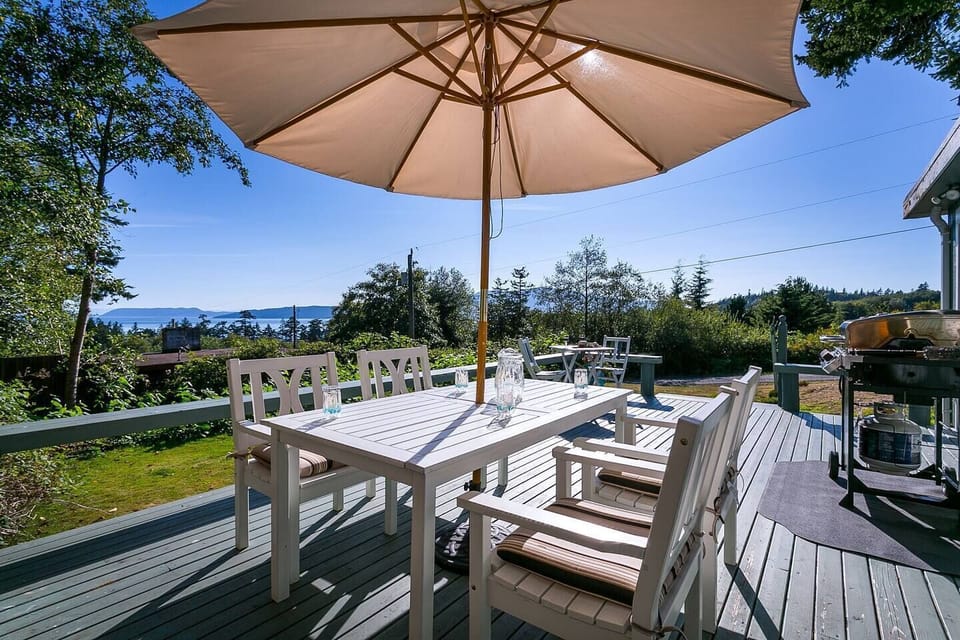 Enjoy our relaxing deck with water view and gas grill.