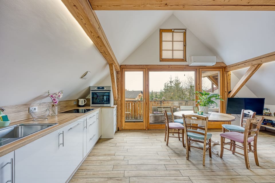 Kitchen and dining area
