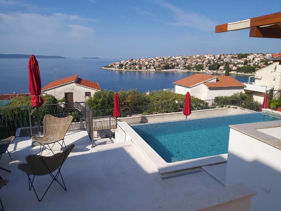 Exterior and pool area