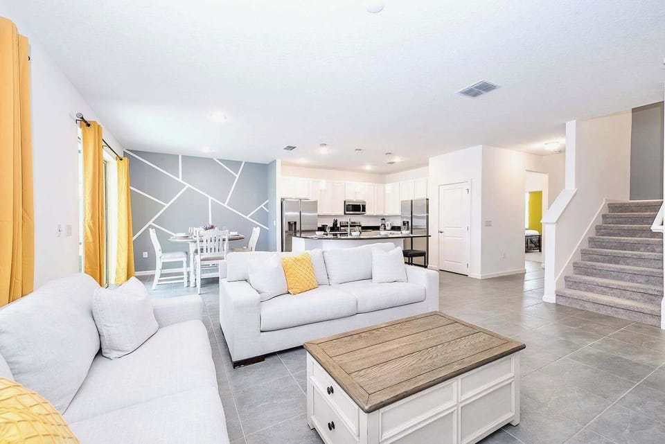 Open And Bright Living Room With Modern Comforts